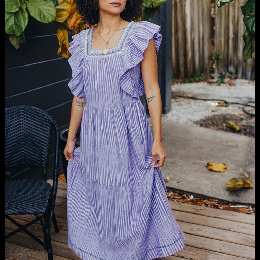 Saylor Flutter Sleeve Maxi XS